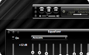 Crystal Black for iTunes (App Skin)
